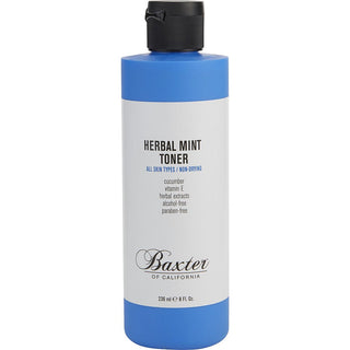 Baxter of California Herbal Mint Toner 8oz bottle with refreshing formula.