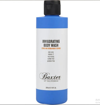 Baxter of California Invigorating Body Wash Citrus & Herbal Musk 8oz bottle.