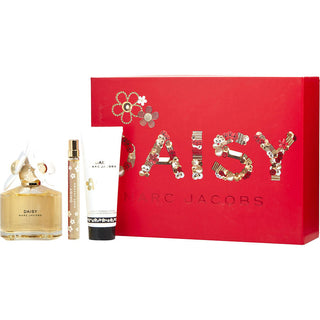 MARC JACOBS DAISY by Marc Jacobs - EDT SPRAY 3.4 OZ & LUMINOUS BODY LOTION 2.5 OZ & EDT SPRAY 0.33 OZ MINI