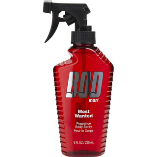 Bod Man Most Wanted Fragrance Body Spray, 8oz bottle with sleek, modern design. Available at fragrancedealz.com. 