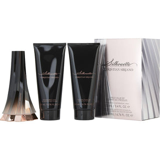 Christian Siriano Silhouette Set with Eau de Parfum Spray, Body Lotion, and Shower Gel.