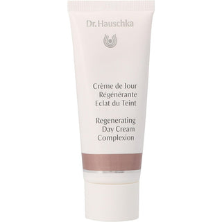 Dr. Hauschka Regenerating Day Cream Complexion 1.3oz tube with red clover and acerola berries.