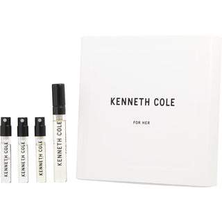 KENNETH COLE VARIETY by Kenneth Cole - 4 PIECE MINI VARIETY WITH KENNETH COLE FOR HER EDP 0.13 OZ & INTENSITY & ENERGY & SERENITY AND ALL ARE EDT SPRAY VIAL