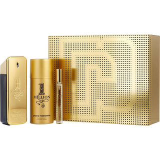 PACO RABANNE 1 MILLION by Paco Rabanne - EDT SPRAY 3.4 OZ & DEODORANT SPRAY 5.1 OZ & EAU DE TOILETE SPRAY 0.33 OZ MINI