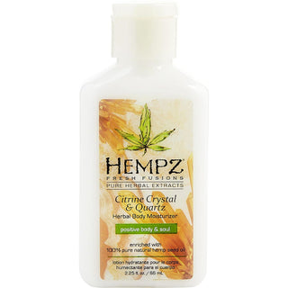 Hempz Fresh Fusions Citrine Crystal & Quartz Herbal Body Moisturizer 2.25oz Buy Now at fragrancedealz.com