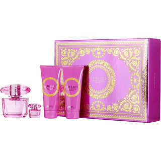 VERSACE BRIGHT CRYSTAL ABSOLU by Gianni Versace - EAU DE PARFUM SPRAY 3 OZ & BODY LOTION 3.4 OZ & SHOWER GEL 3.4 OZ & EAU DE PARFUM 0.17 OZ MINI