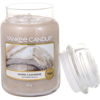 Yankee Candle Warm Cashmere Scented Large Jar 22 OZ at fragrancedealz.com