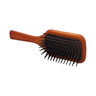 Aveda Mini Wooden Paddle Brush with eco-friendly design.