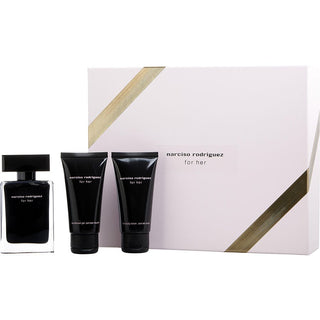 Narciso Rodriguez Perfume Set with EDT Spray, Body Lotion, and Shower Gel