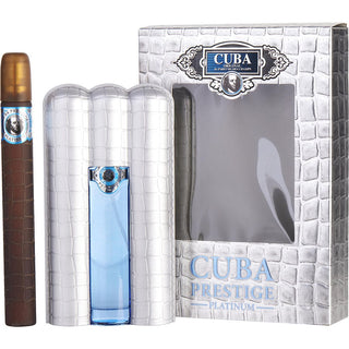 Cuba Prestige Platinum EDT Spray 3 OZ & EDT Spray 1.17 OZ at fragrancedealz.com