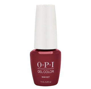 OPI Gel Color Soak-Off Gel Lacquer in Miami Beet 0.5 oz bottle for a bold, high-gloss finish. Available at fragrancedealz.com