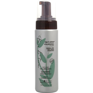 Bain De Terre Rise N' Shine Volumizing Foam 6.7oz bottle with botanical extracts.