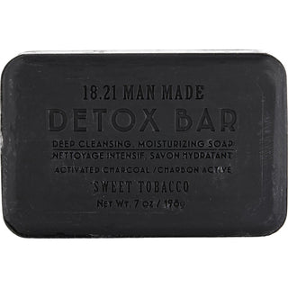 18.21 Man Made Detox Bar Soap Sweet Tobacco 198g/7oz with a rich, sweet scent.