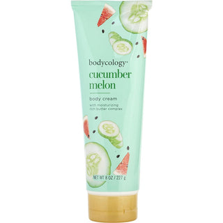 Bodycology Cucumber Melon Body Cream, 8oz tube with refreshing design. Buy now at fragrancedealz.com