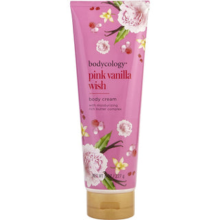 Bodycology Pink Vanilla Wish Body Cream, 8oz tube with sweet design. Buy now at fragrancedealz.com.