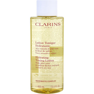 Clarins Hydrating Toning Lotion for Normal to Dry Skin 13.5oz bottle.