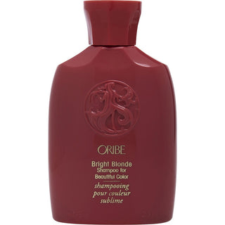 Oribe Bright Blonde Shampoo for Beautiful Color 2.5 oz bottle for enhancing blonde tones. Available at fragrancedealz.com