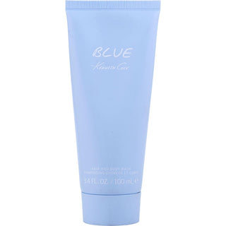 Kenneth Cole Blue Hair and Body Wash in a 3.4 oz bottle.