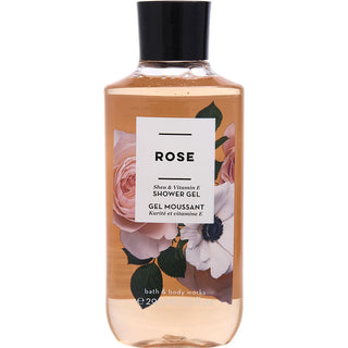 Bath & Body Works Rose Shower Gel 10oz bottle with elegant design.