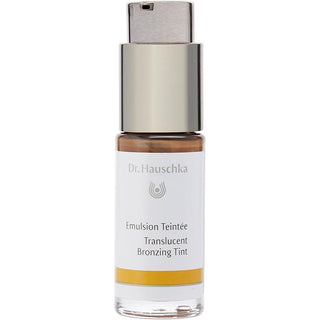 Dr. Hauschka Translucent Bronzing Tint 0.6oz bottle with natural botanical ingredients.