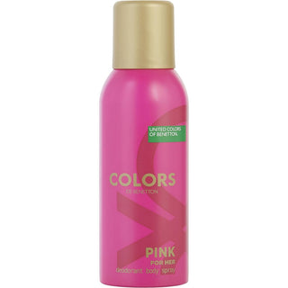 Colors De Benetton Pink Deodorant Spray 5oz bottle available at fragrancedealz.com.