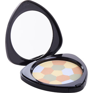 Dr. Hauschka Colour Correcting Powder #02 Calming compact with green, beige, and pink hues.