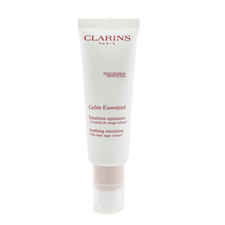 Clarins CalmEssentiel Soothing Emulsion, 1.7oz bottle. Buy now at fragrancedealz.com.