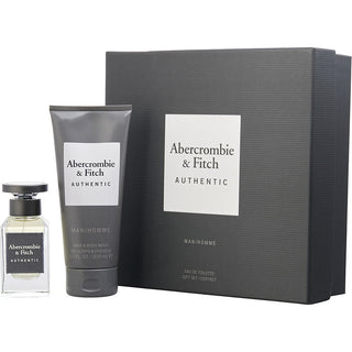 Abercrombie & Fitch Authentic EDT Spray 1.7oz and Hair and Body Wash 6.7oz set.