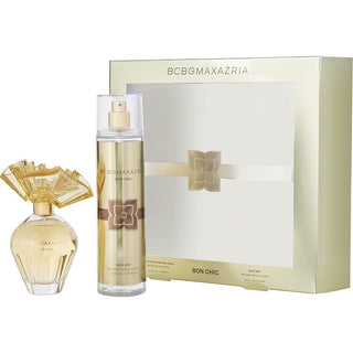 Bcbgmaxazria Bon Chic Set with Eau de Parfum Spray and Body Mist in elegant packaging.
