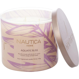 Nautica Aquatic Bliss Candle 14.5 oz jar.