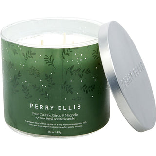 Perry Ellis Fresh Cut Pine, Citrus & Magnolia Candle 14.5 OZ on fragrancedealz.com