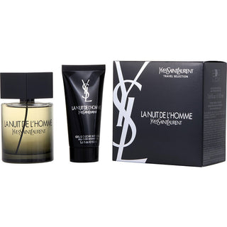 LA NUIT DE L'HOMME YVES SAINT LAURENT by Yves Saint Laurent - EDT SPRAY 3.3 OZ & ALL OVER SHOWER GEL