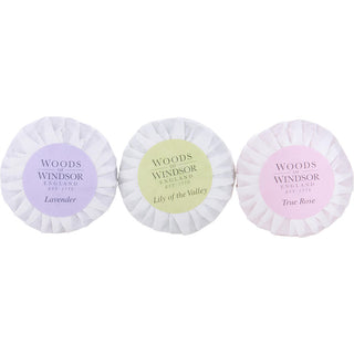 WOODS OF WINDSOR VARIETY by Woods of Windsor - 3 PIECE VARIETY WITH TRUE ROSE & LAVENDER & LILY OF THE VALLEY AND ALL ARE SOAPS 1.7 OZ