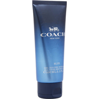 Coach Blue Shower Gel, 3.4 oz bottle. Buy now at fragrancedealz.com.