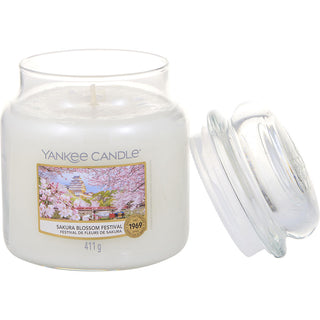  Yankee Candle Sakura Blossom Festival Scented Medium Jar 14.5 OZ at fragrancedealz.com