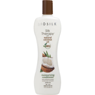 Biosilk Silk Therapy Organic Coconut Oil Conditioner 12oz - fragrancedealz.com