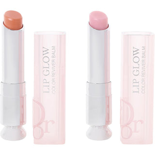 Christian Dior Dior Addict Lip Glow Color Reviving Lip Balm Duo in shades #001 Pink and #004 Coral, 2x3.2g/0.11oz.