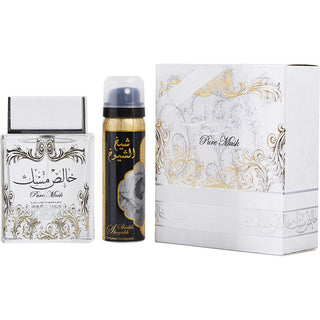 Lattafa Pure Oudi Eau de Parfum Spray 3.4oz & Deodorant 1.6oz at fragrancedealz.com