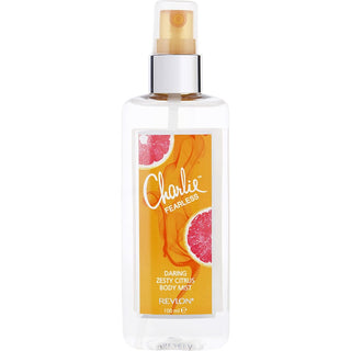 Charlie Fearless Daring Zesty Citrus Body Mist 3.3oz bottle available at fragrancedealz.com.