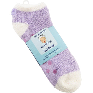 SPA ACCESSORIES by Spa Accessories - SPA SISTER ESSENTIAL MOIST SOCKS WITH JOJOBA & LAVENDER OILS (PURPLE)