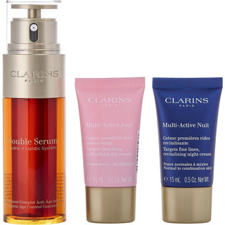 larins Double Serum and Multi-Active Skincare Set, 4-piece set. Buy now at fragrancedealz.com.