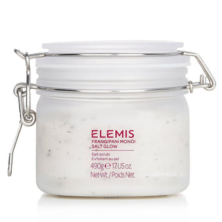 Elemis Frangipani Monoi Salt Glow, 490g/17oz jar. Buy now at fragrancedealz.com.