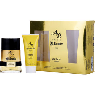 AB SPIRIT MILLIONAIRE by Lomani - EAU DE PARFUM SPRAY 3.3 OZ & SHOWER GEL