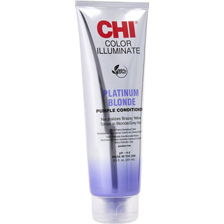 Chi Color Illuminate Conditioner Platinum Blonde 8.5oz bottle available at fragrancedealz.com.