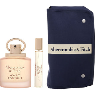 Abercrombie & Fitch Away Tonight Eau De Parfum Spray 3.4oz and 0.5oz with a stylish bag.