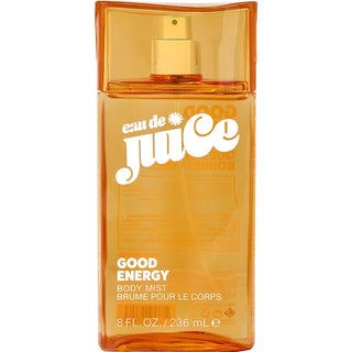 Eau De Juice Good Energy Body Mist 8oz in a bright, cheerful bottle.