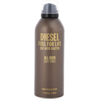 Diesel Fuel For Life All Over Body Spray 5.8 oz bottle with product design.