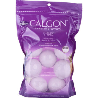 CALGON LAVENDER & HONEY by Calgon - BATH FIZZIES 8 X