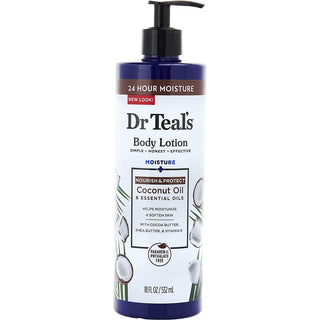 Dr. Teal's Body Lotion Moisture+ Nourishing Coconut Oil 18oz - hydrating body lotion with coconut oil.