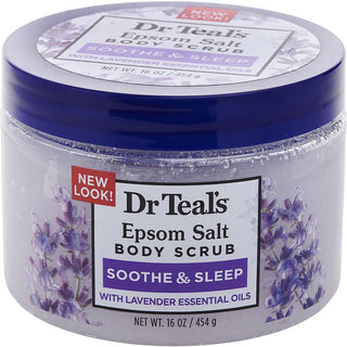 Dr. Teal's Epsom Salt Body Scrub Exfoliate & Renew with Lavender 454g/16oz - exfoliating scrub with Epsom salt and lavender scent.